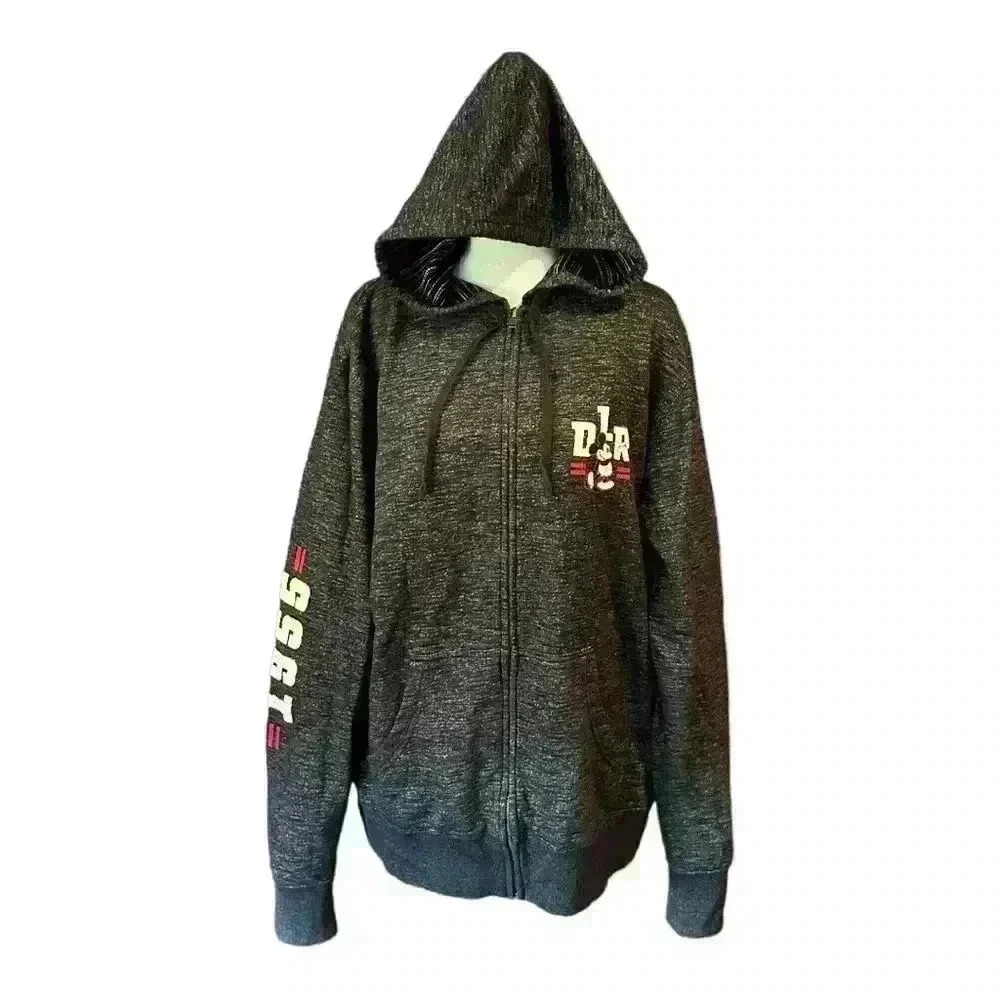 Disney Parks Mickey Mouse Zip Hooded Black Jacket Size L